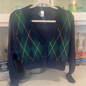 H&M Cropped Cardigan Sweater